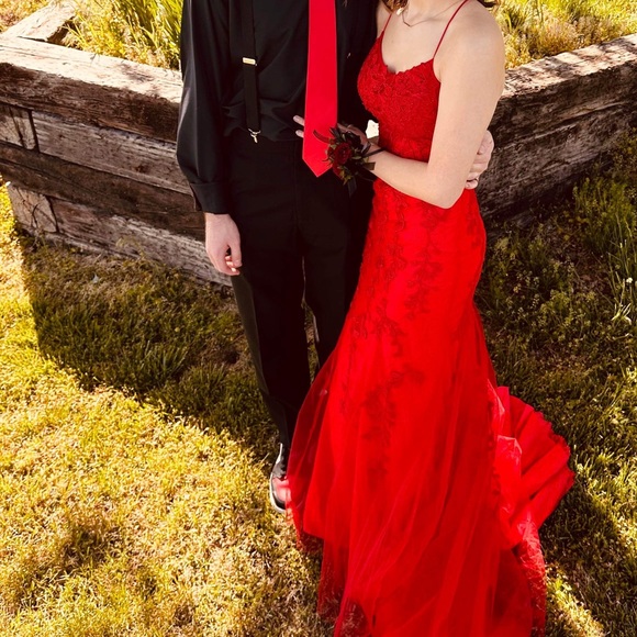 Long red Berlinnova dress - Picture 4 of 7